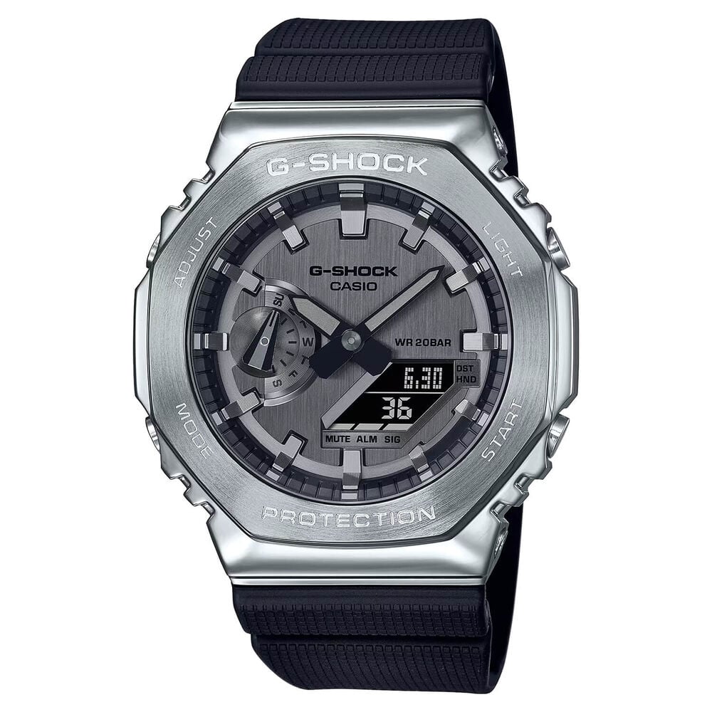 G-SHOCK 49.3x44.4mm Grey Analogue & Digital Display Black Resin Strap Watch