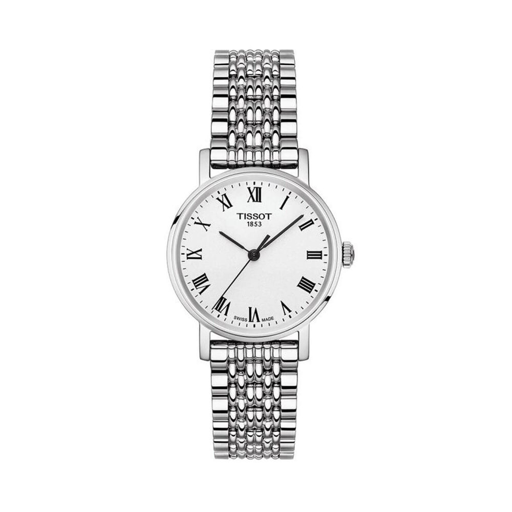 Tissot Everytime White Dial Stainless Steel 30mm Ladies Watch