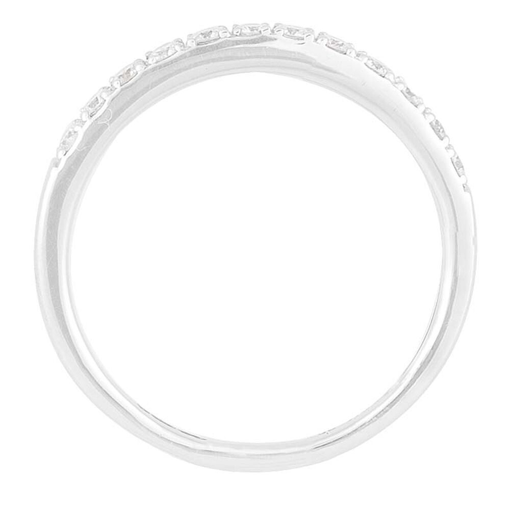 Ladies' 9ct White Gold and Diamond Claw Set Eternity Ring 0.25ct image number 2