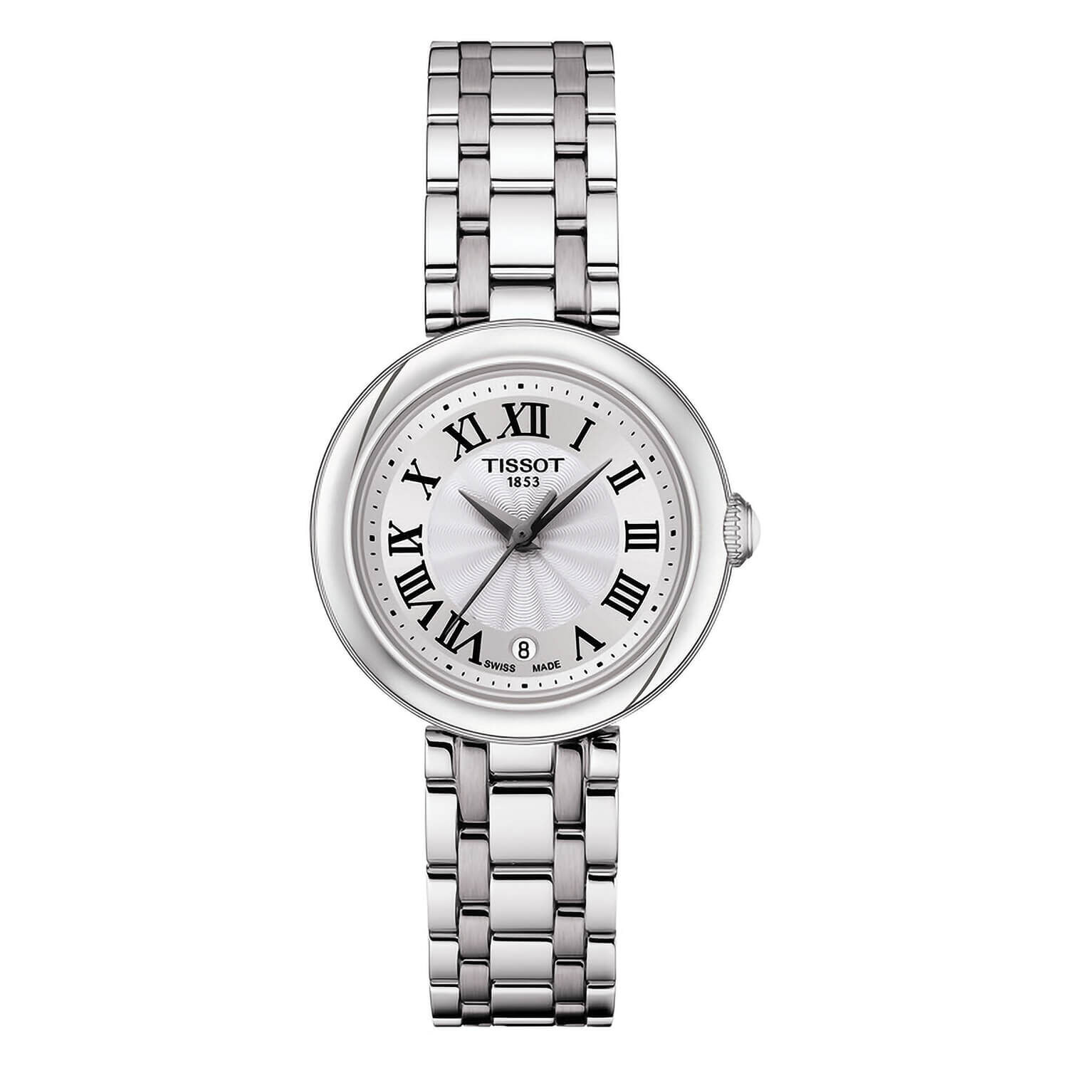 Tissot Bellissima 26mm Silver Roman Numerals Bracelet Watch