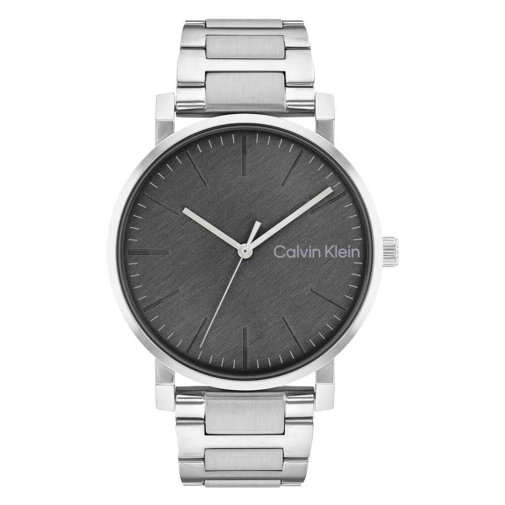 Calvin Klein Slate 43mm Grey Dial Steel Case Bracelet Watch