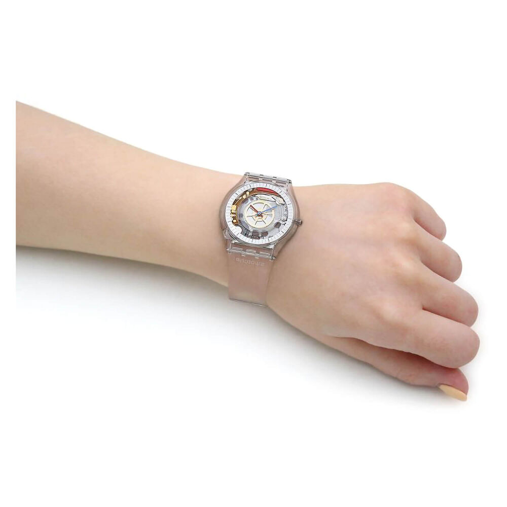 Swatch Skin Classic Clearly Skin 44mm Transparent Watch image number 2