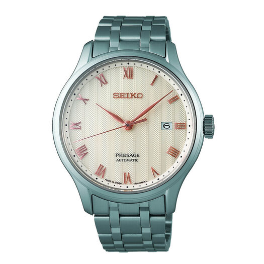 Seiko Presage Zen Garden 41.7mm White Dial Bracelet Watch