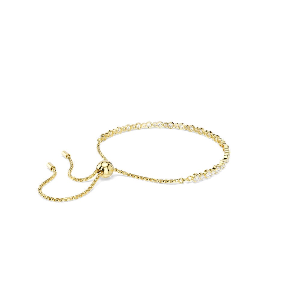Swarovski Matrix Crystals & Cubic Zirconia 18ct Yellow Gold Finished Bracelet