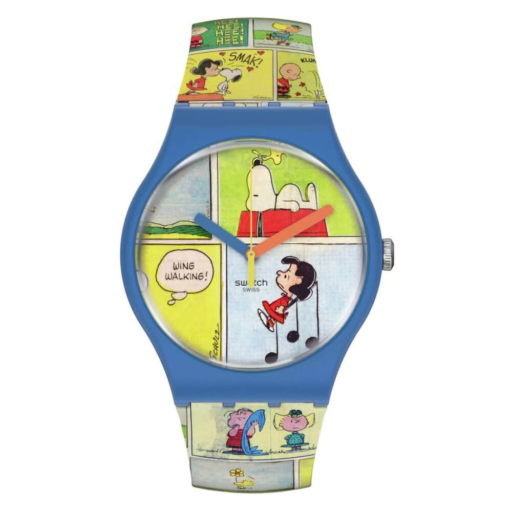 Swatch 34MM Case Smak Snoopy Watch