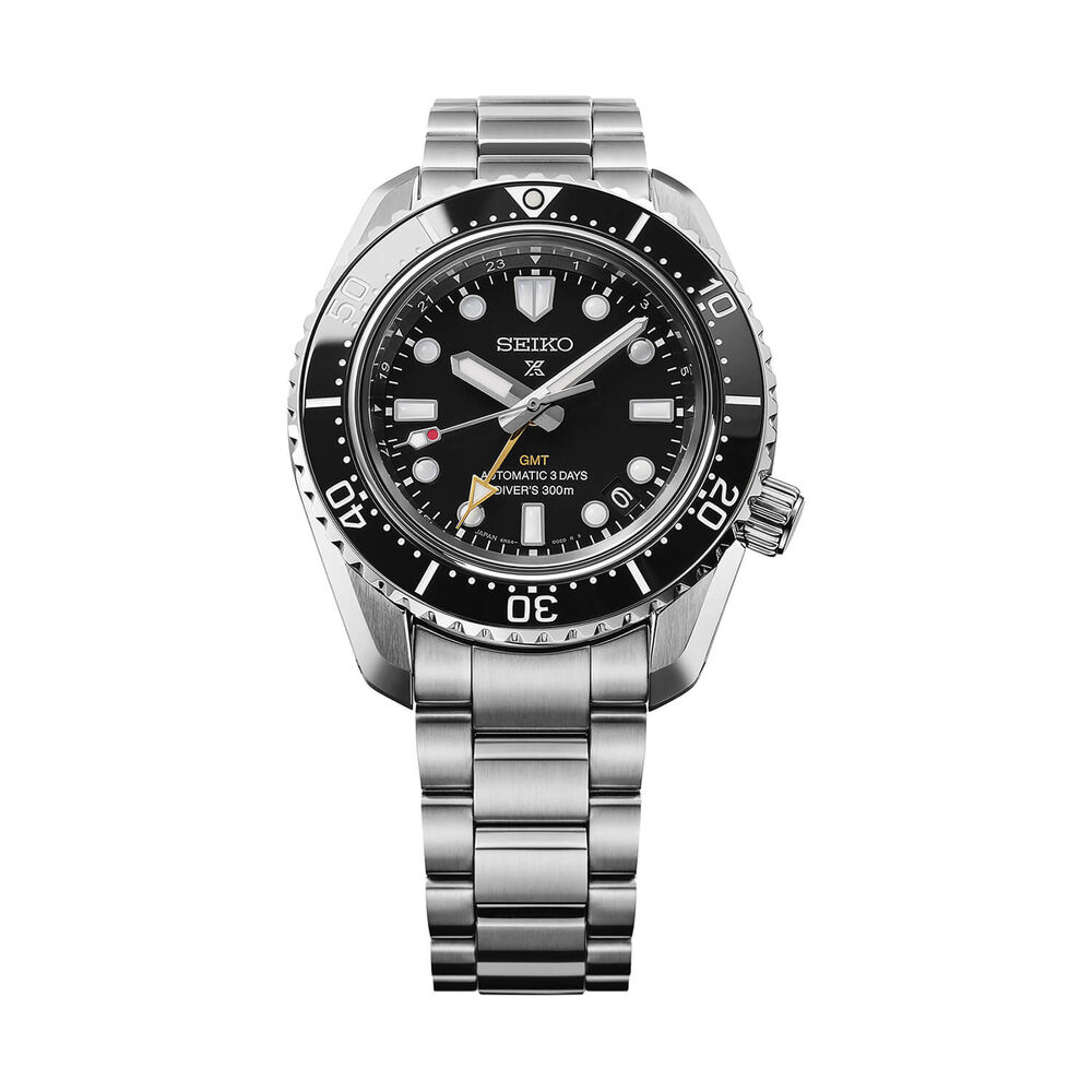 Seiko Propex 1968 Heritage Diver's GMT 42mm Black Dial Stainless Steel Bracelet Watch