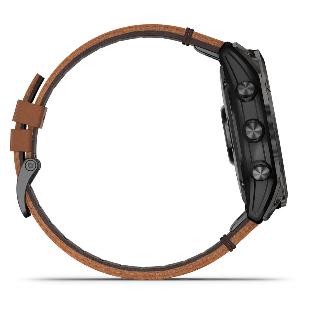 Garmin Epix Pro Gen 2 51mm Brown Leather Strap Watch