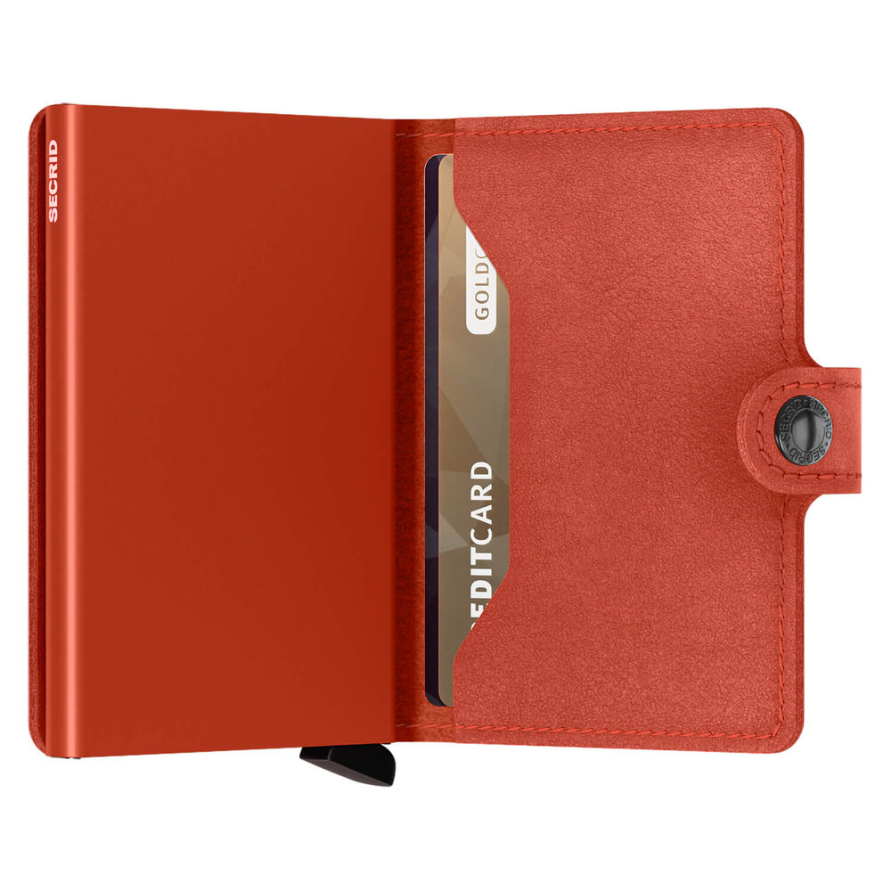Secrid Original Orange Leather Miniwallet image number 3