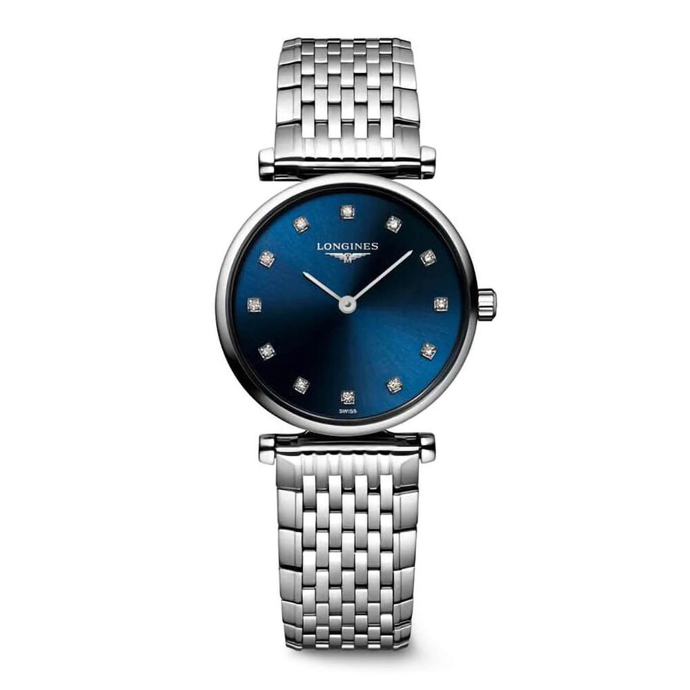 Longines Le Grande Classique 24mm Diamond Dot Blue Dial Steel Case Watch image number 0