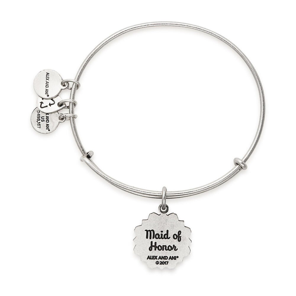 Alex and Ani Rafaelian Silver Maid of Honour Bangle image number 1