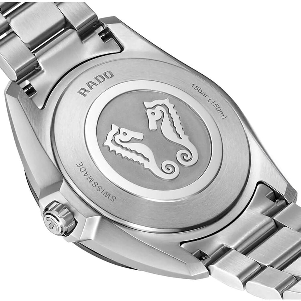 Rado HyperChrome Quartz 41.5mm Dark Blue Dial Steel Bracelet Watch
