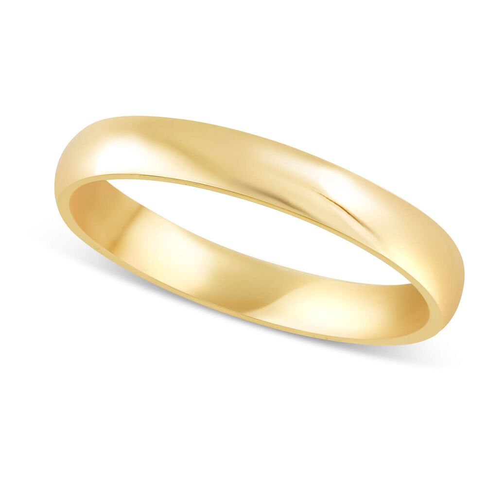 9ct Gold 3mm Wedding Ring image number 0