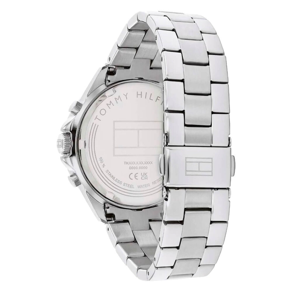 Tommy Hilfiger Chronograph 40mm Silver Dial White Bezel Steel Bracelet Watch