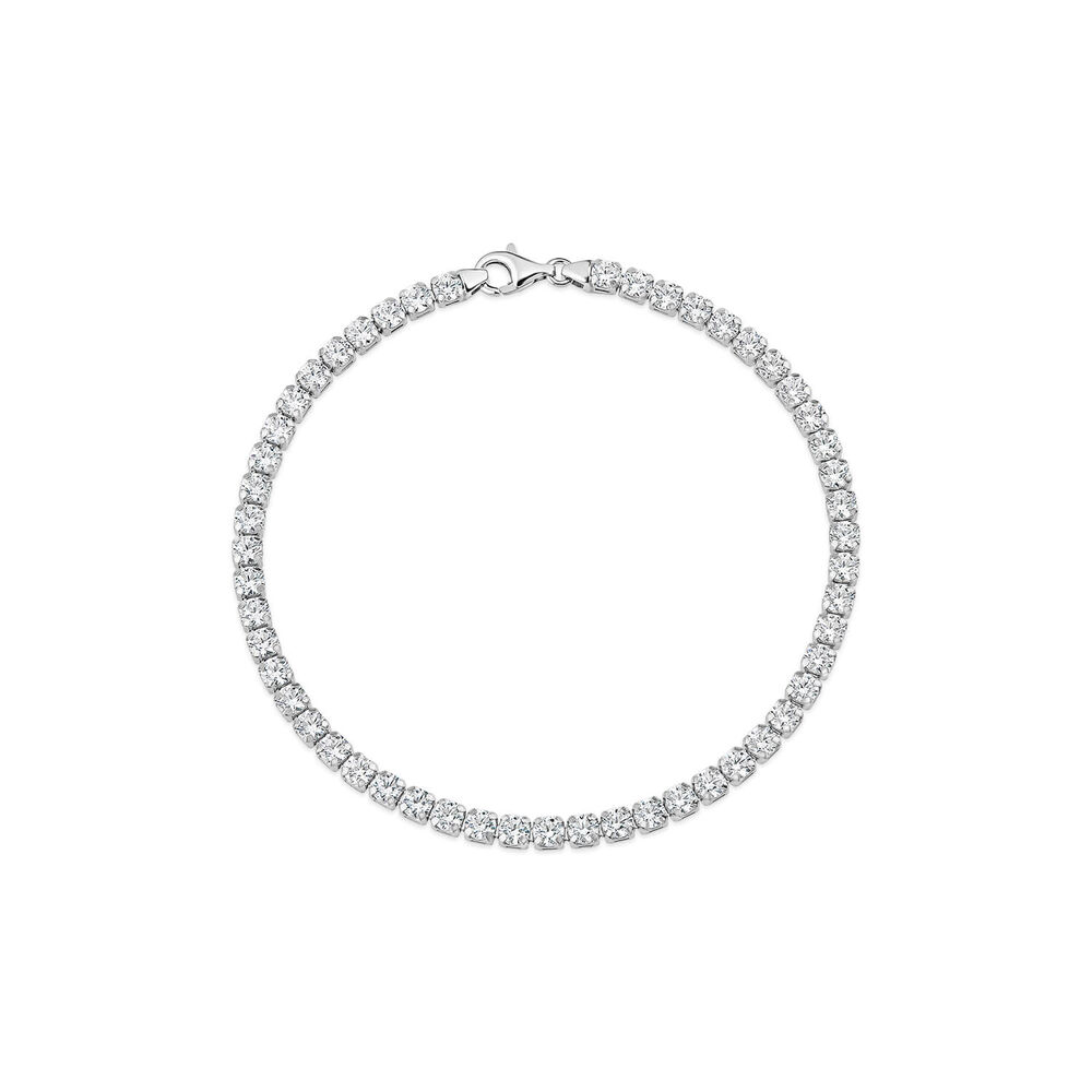 Sterling Silver Cubic Zirconia Tennis Bracelet