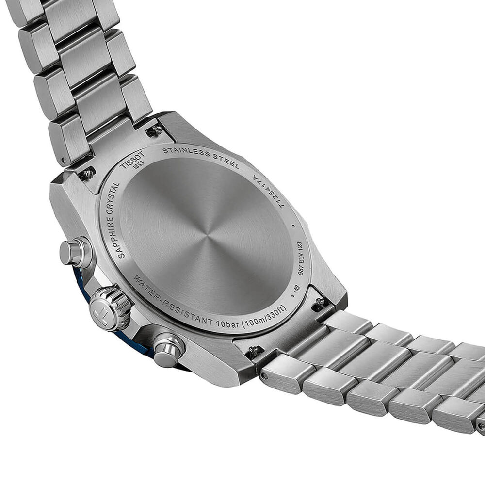 Tissot Supersport Chrono 42mm Blue Dial Steel Bracelet Watch