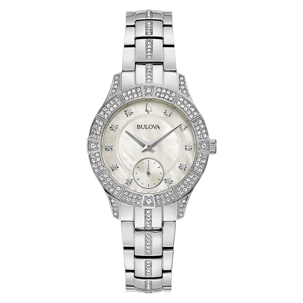 Bulova Crystal Phantom 31mm Pearlised Dial Bracelet Watch image number 0