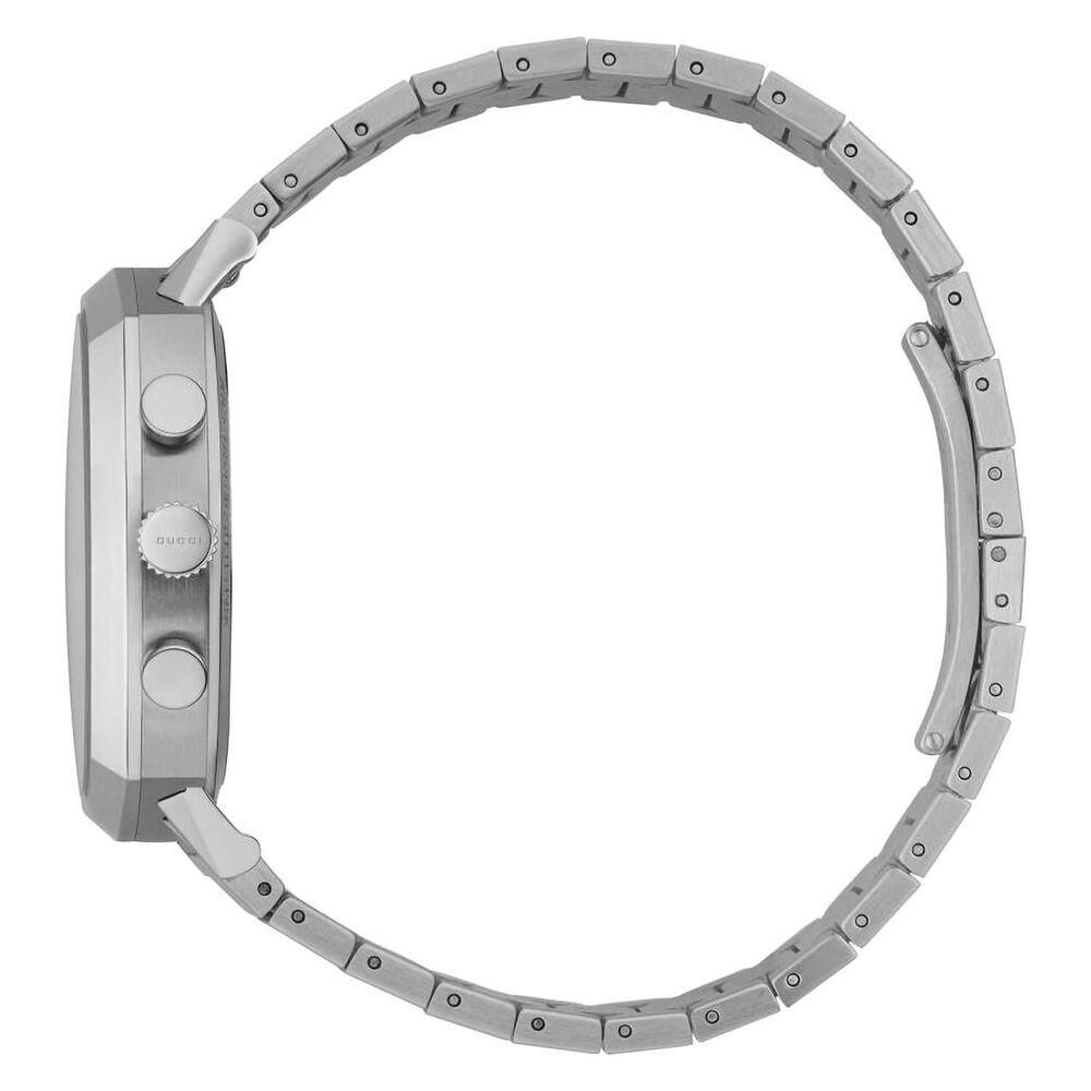 Gucci Grip Chrono Silver Dial Stainless Steel Bracelet Watch