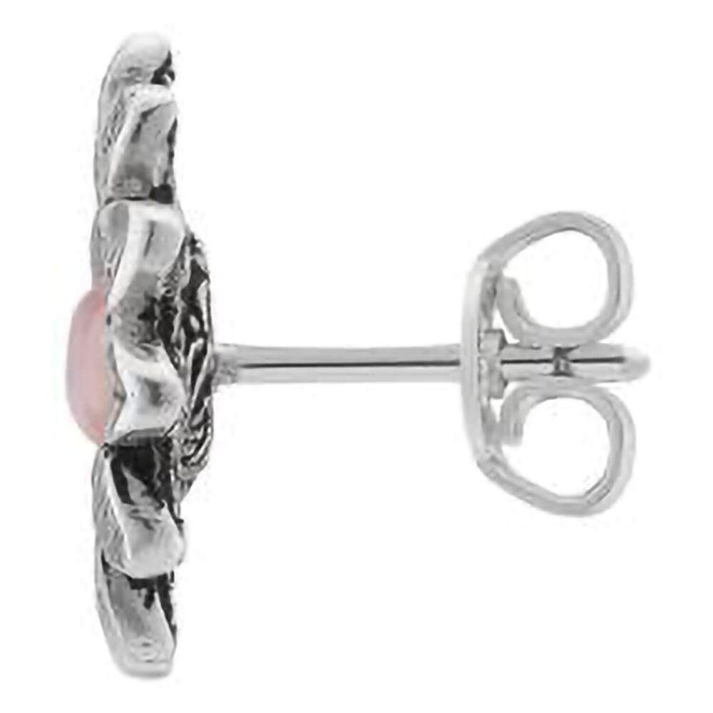 Gucci GG Marmont Sterling Silver Pink Mother of Pearl Stud Earrings image number 1