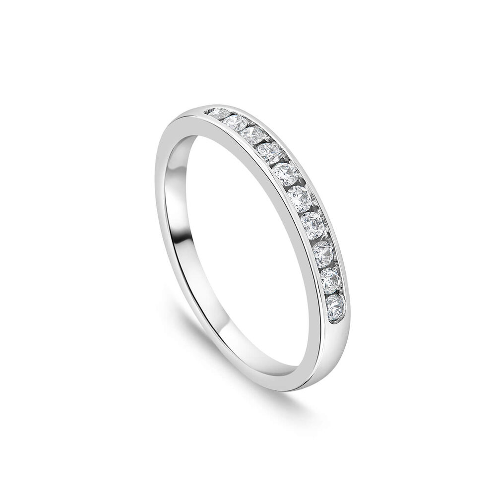 18ct White Gold Eternity Ring image number 0