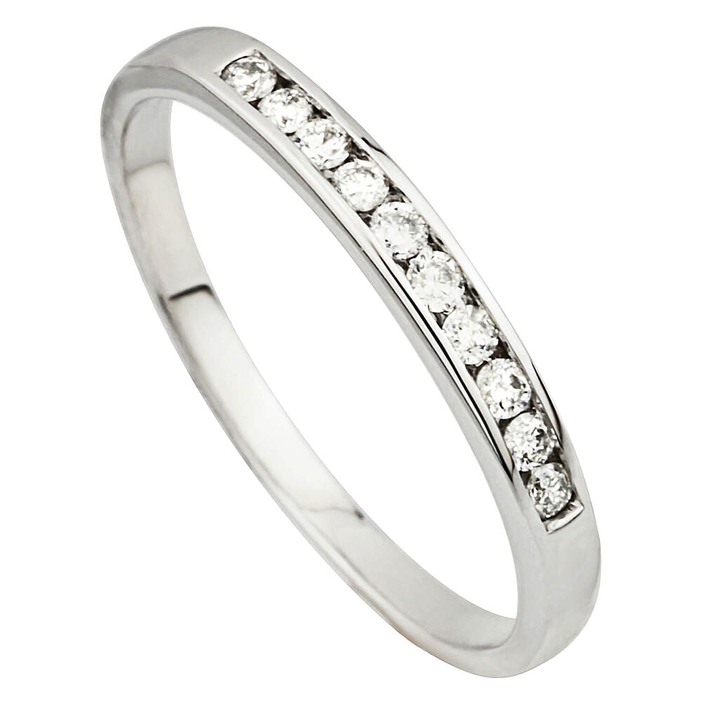 18ct White Gold Eternity Ring image number 0