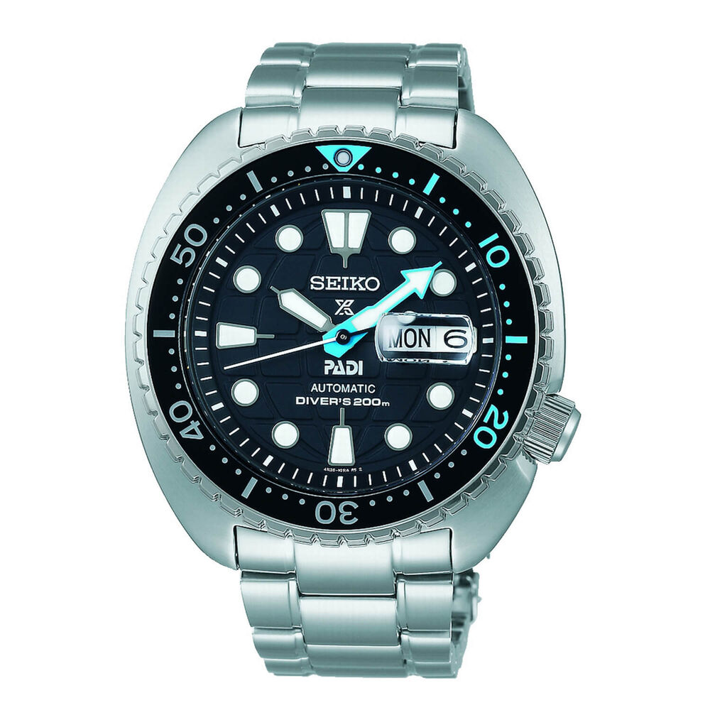 Seiko Prospex King Turtle 45mm Black Dial Bracelet Watch
