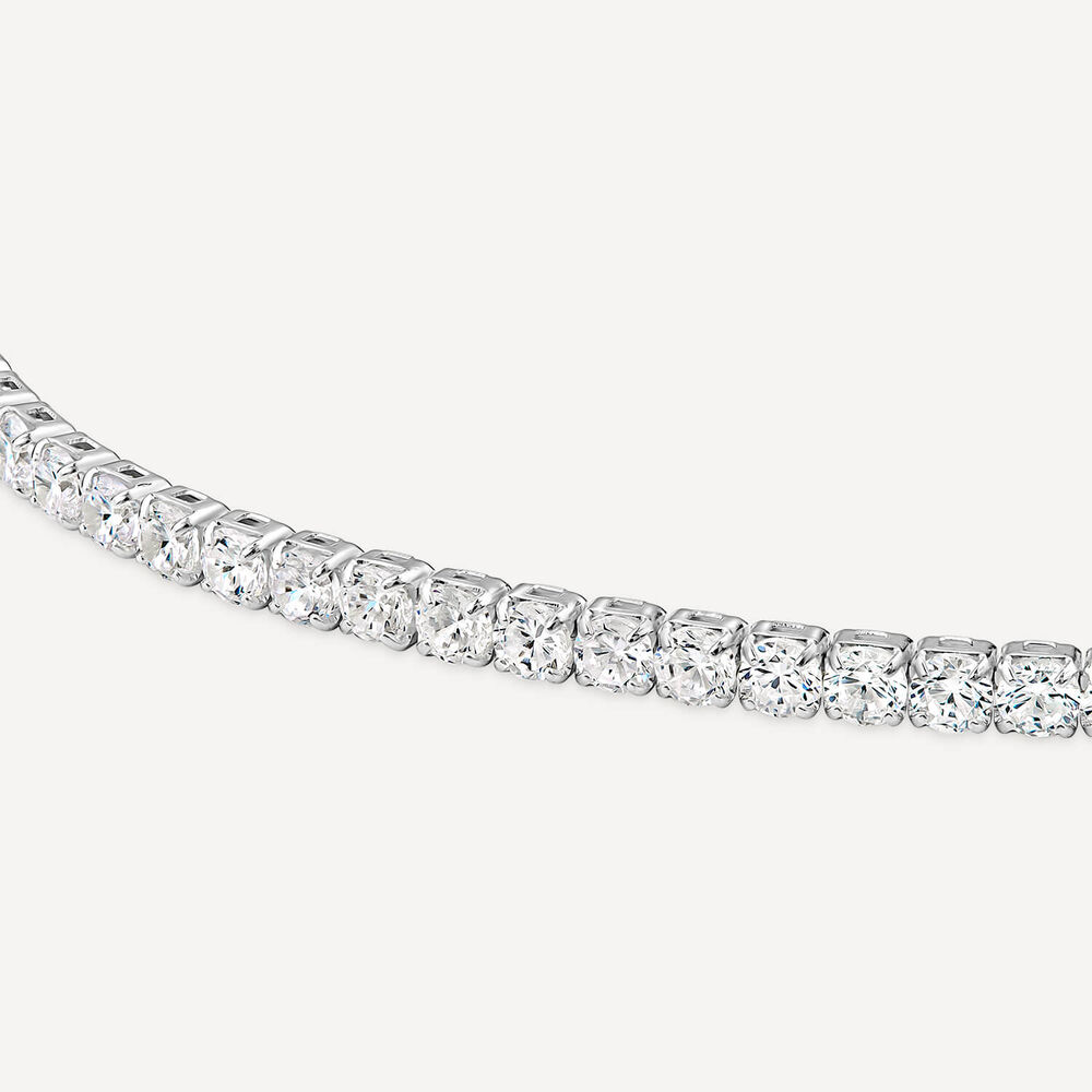 Sterling Silver Cubic Zirconia Tennis Bracelet image number 2