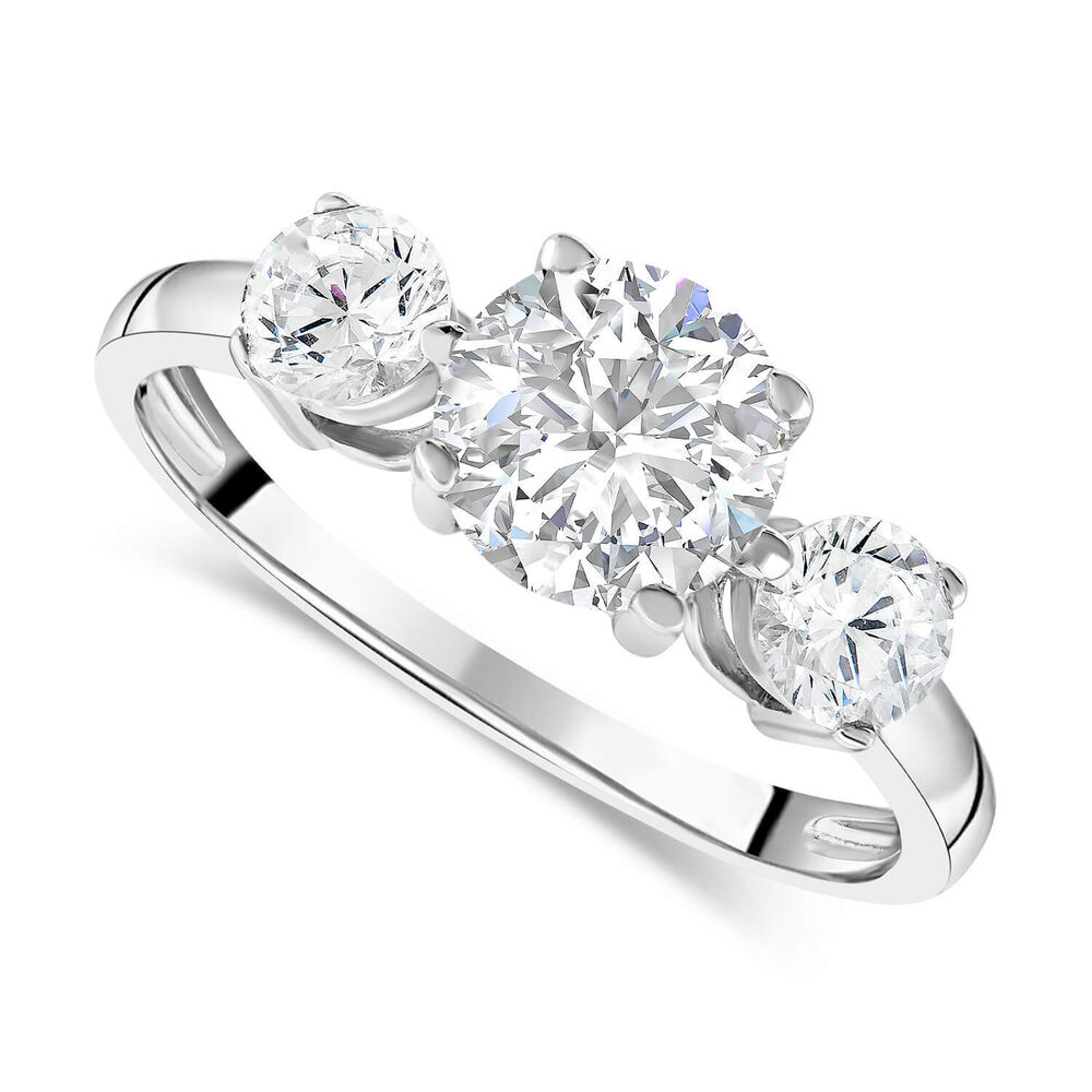 9ct White Gold Dress Ring image number 0