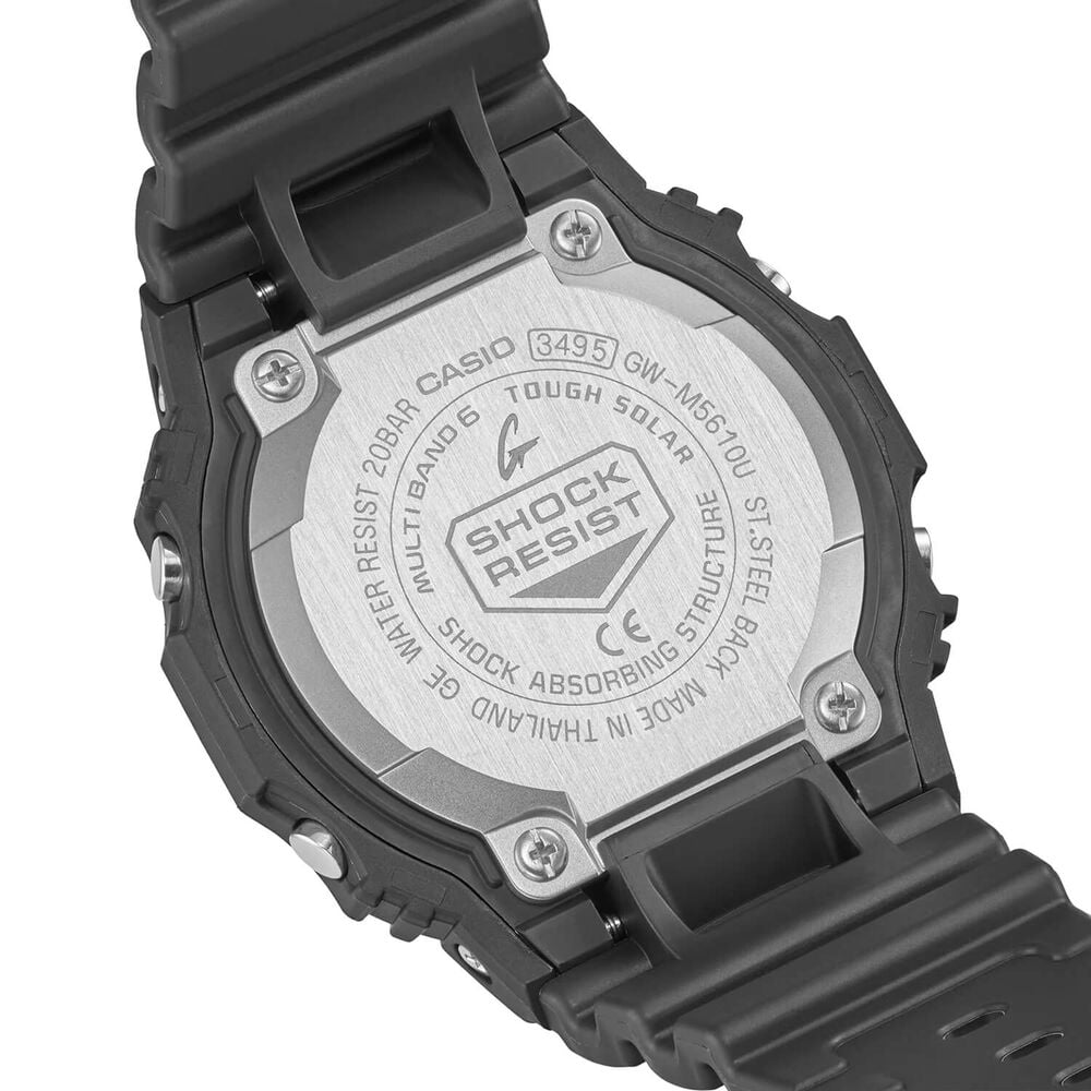 G-SHOCK 5600 Series 46.7x43.2mm Black Digital Display Resin Strap Watch