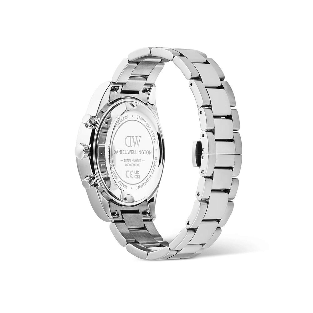 Daniel Wellington Iconic Tachymeter 42mm White Dial Stainless Steel Bracelet Watch