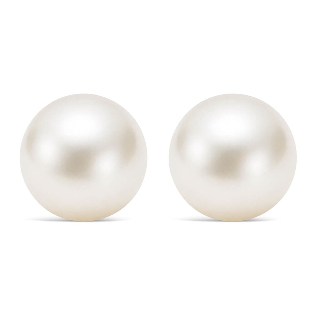 Sterling Silver Freshwater 6-6.5mm Pearl Stud Earrings