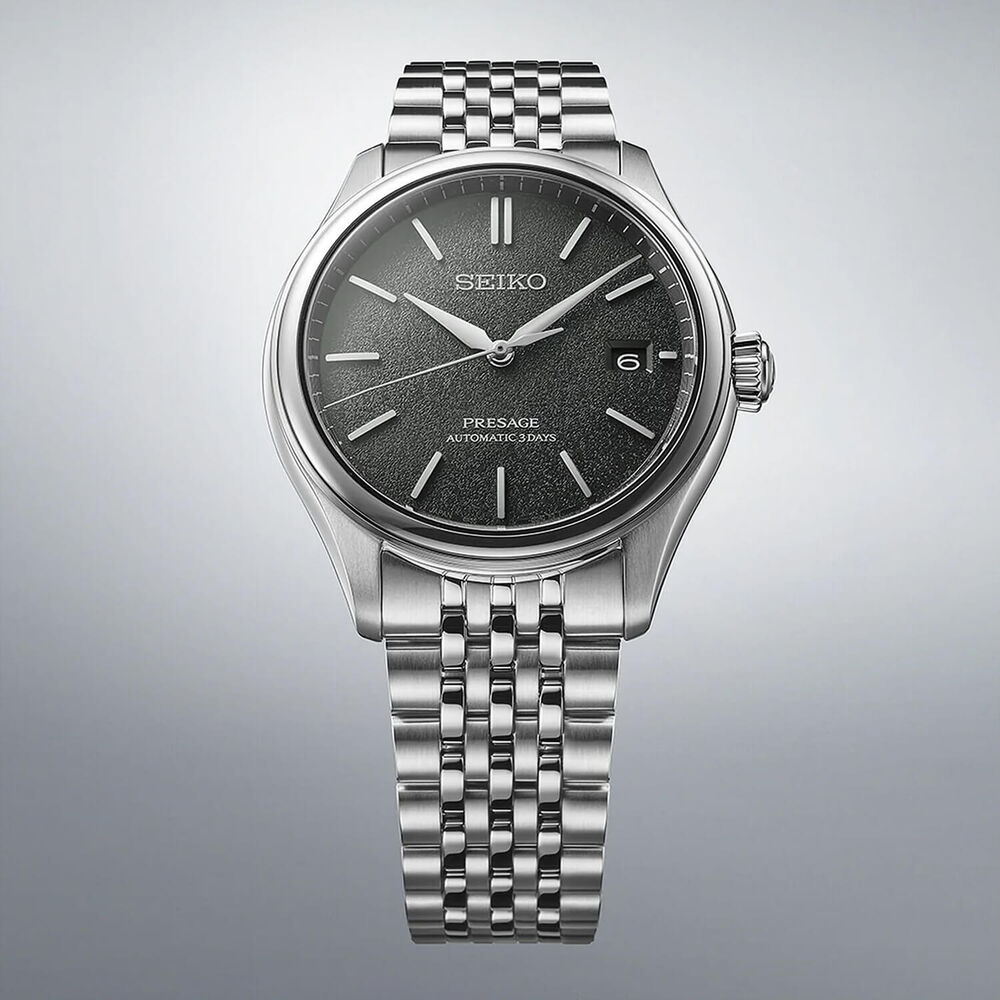 Seiko Presage Classic Series 'Sensaicha' 40mm Green Dial Steel Bracelet Watch image number 2