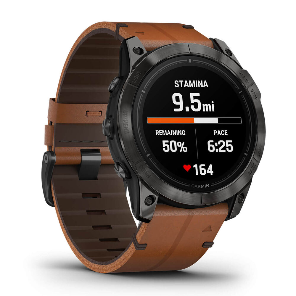Garmin Epix Pro Gen 2 51mm Brown Leather Strap Watch