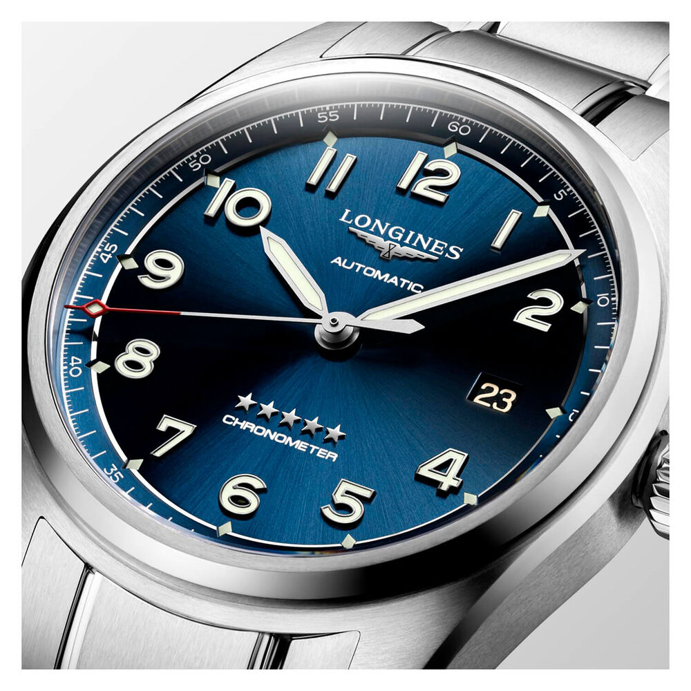 Longines Spirit Automatic 40mm Blue Dial Steel Case Bracelet Watch