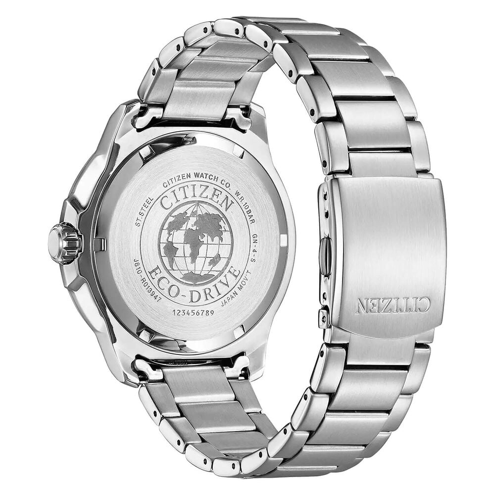 Citizen Eco-Drive Sport 45mm Green Dial Steel Bracelet Watch image number 2