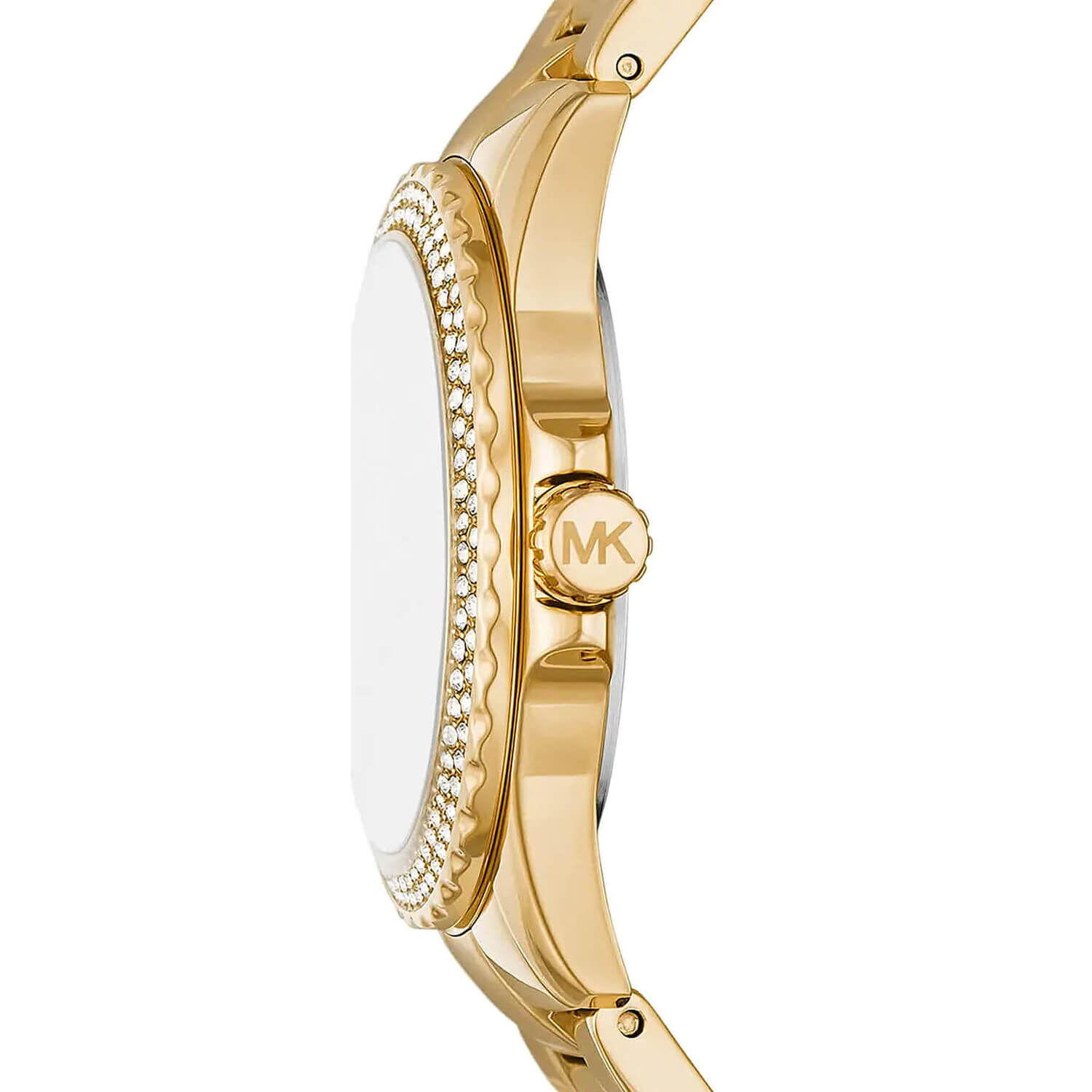 Michael Kors Mini Everest 33mm Pearlised Dial Yellow Gold PVD Case Watch