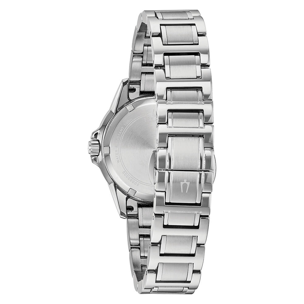 Bulova Marine Star Diamond 34mm Pearlised Dial Watch