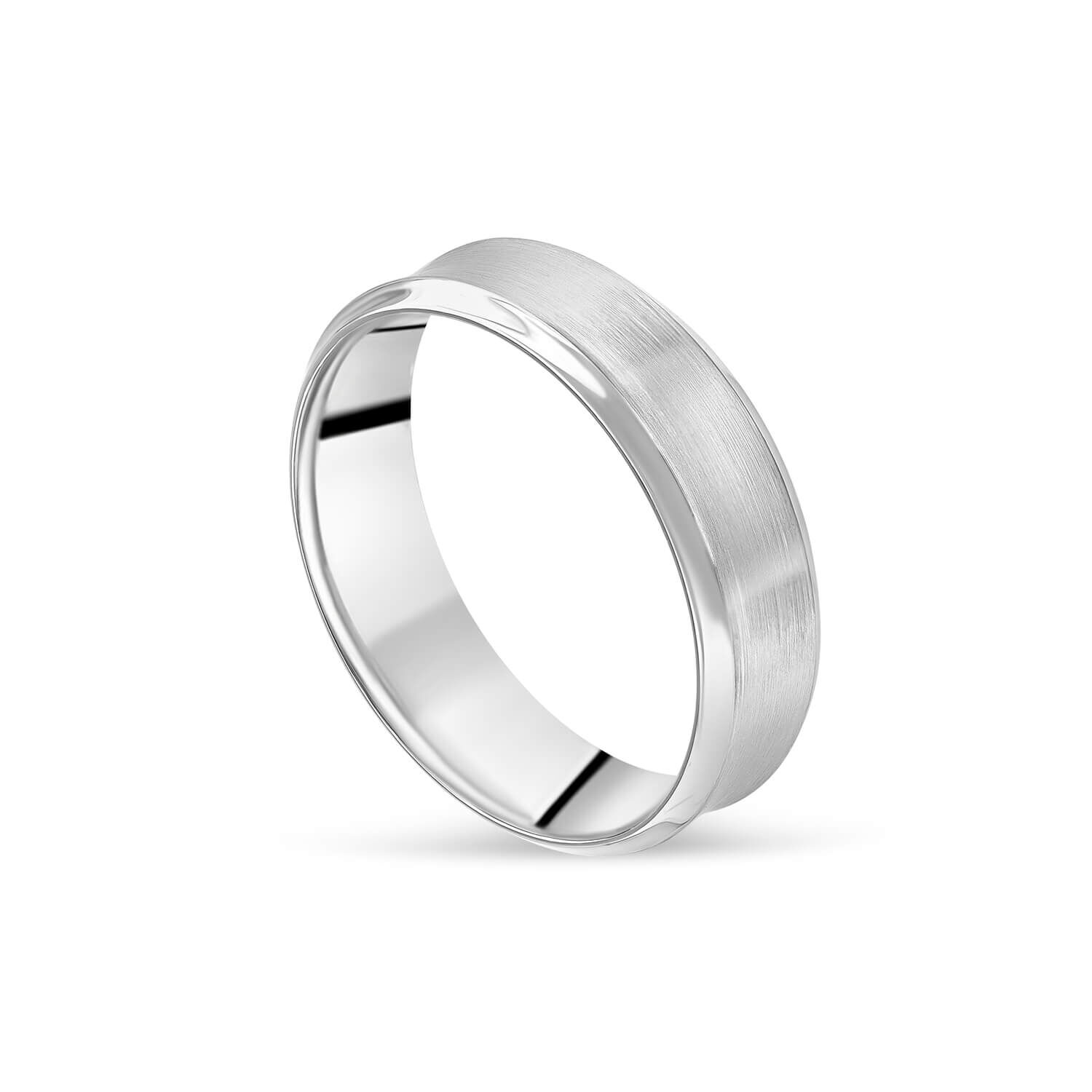 Matt platinum discount mens wedding ring