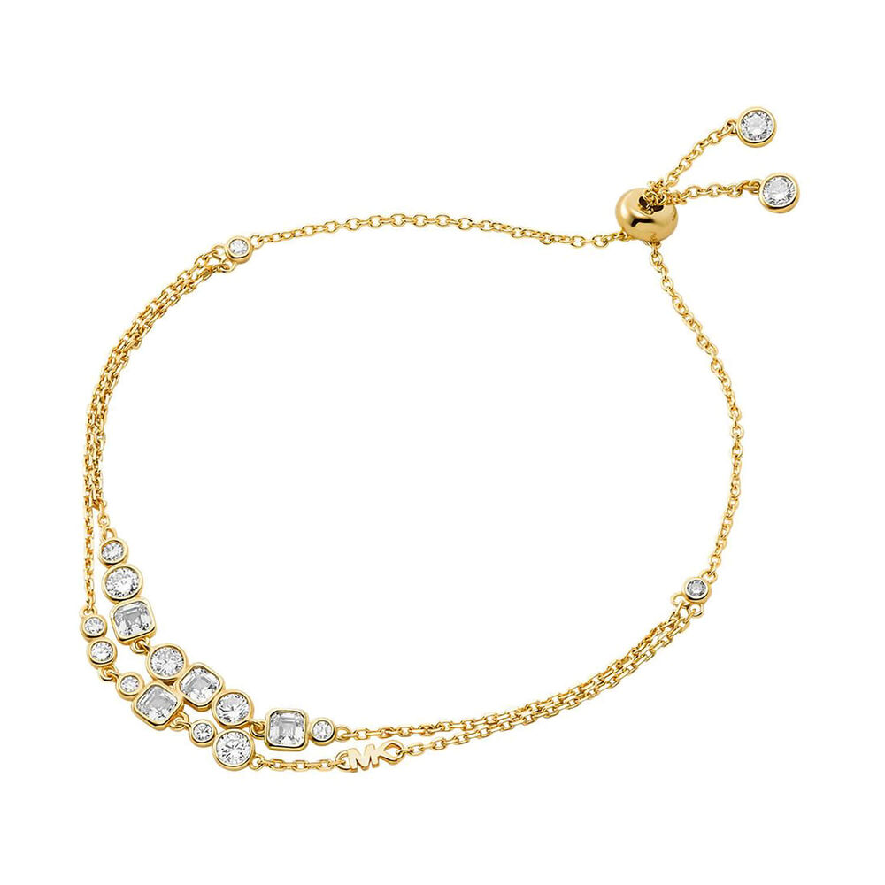 Michael Kors Brilliance 14k Gold Plated Sterling Silver Bracelet image number 0