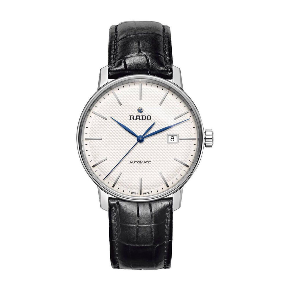Rado Couple Classic Men's Automatic Black Leather Strap Watch