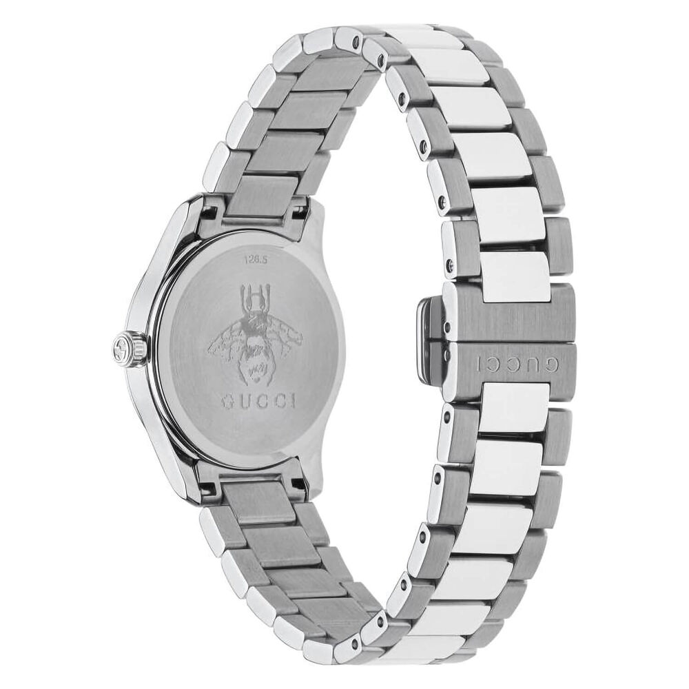 Gucci G-Timeless Feline (Cat) Silver Steel 27mm Ladies' Watch image number 1