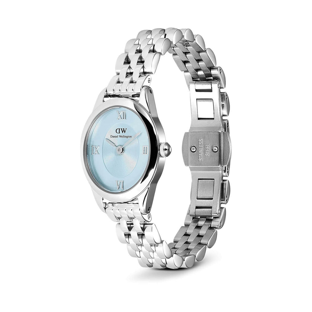 Daniel Wellington Ophelia Mini Ice Blue Silver 22x25.5mm Dial Steel Bracelet Watch image number 2