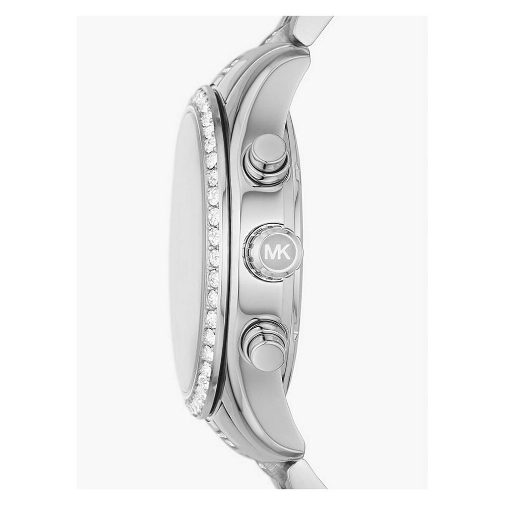 Michael Kors Lexington 38mm Chronograph Silver Dial Bracelet Watch