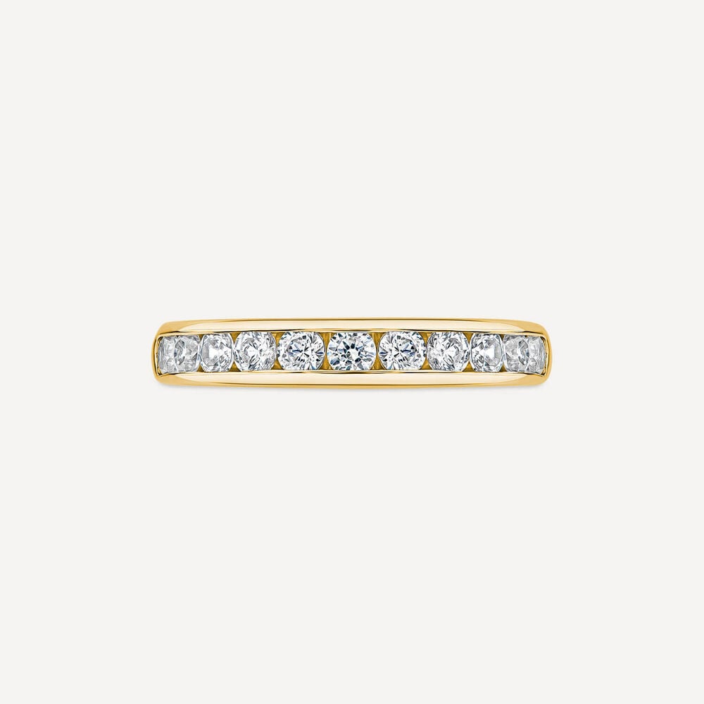 18ct Yellow Gold 3.5mm 0.60ct Diamond Channel Set Wedding Ring- (Special Order)