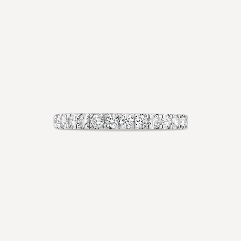 Born 18ct Yellow Gold 0.40ct Lab Grown Split Claw Diamond Wedding Ring image number 1