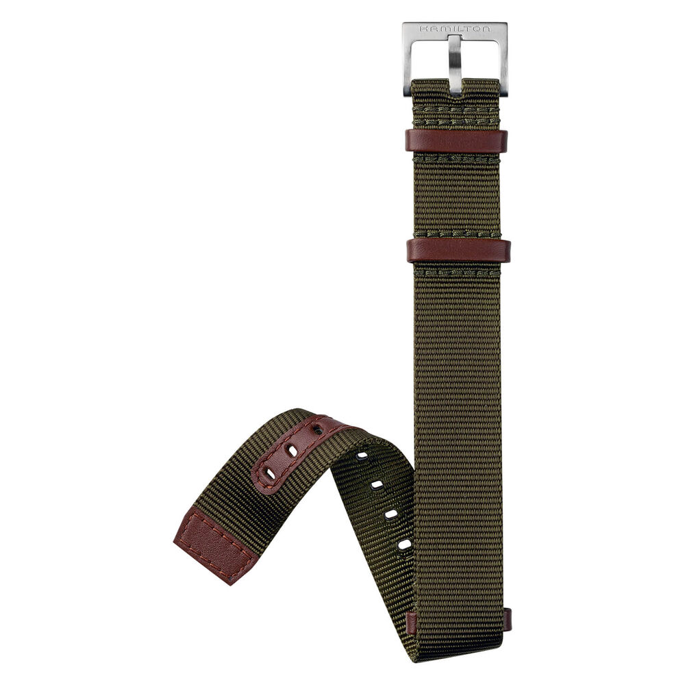 Hamilton Khaki Field Mechanical 38mm White Steel Case Textile Watch image number 3