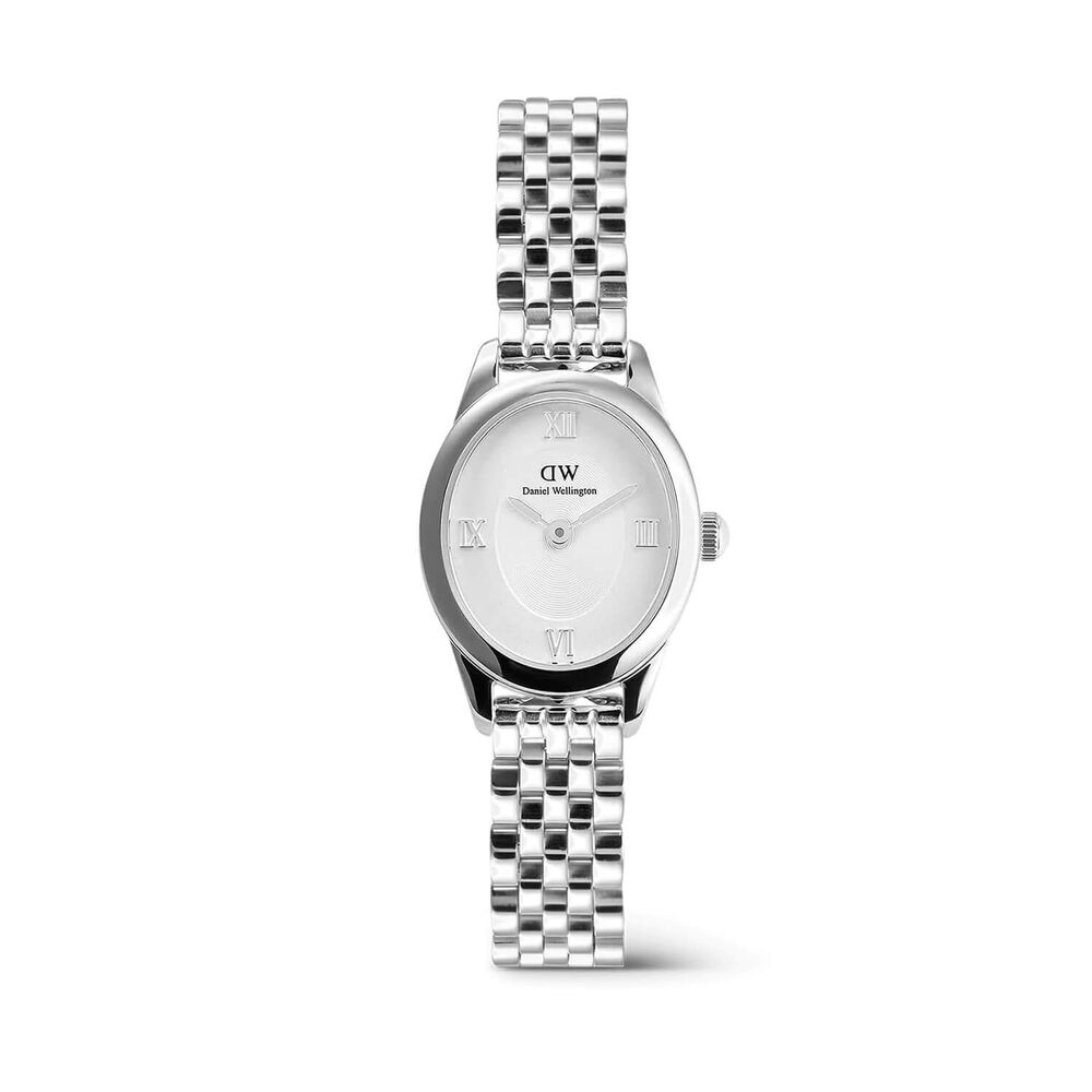 Daniel Wellington Ophelia Mini Silver 22x25.5mm White Dial Steel Bracelet Watch image number 0