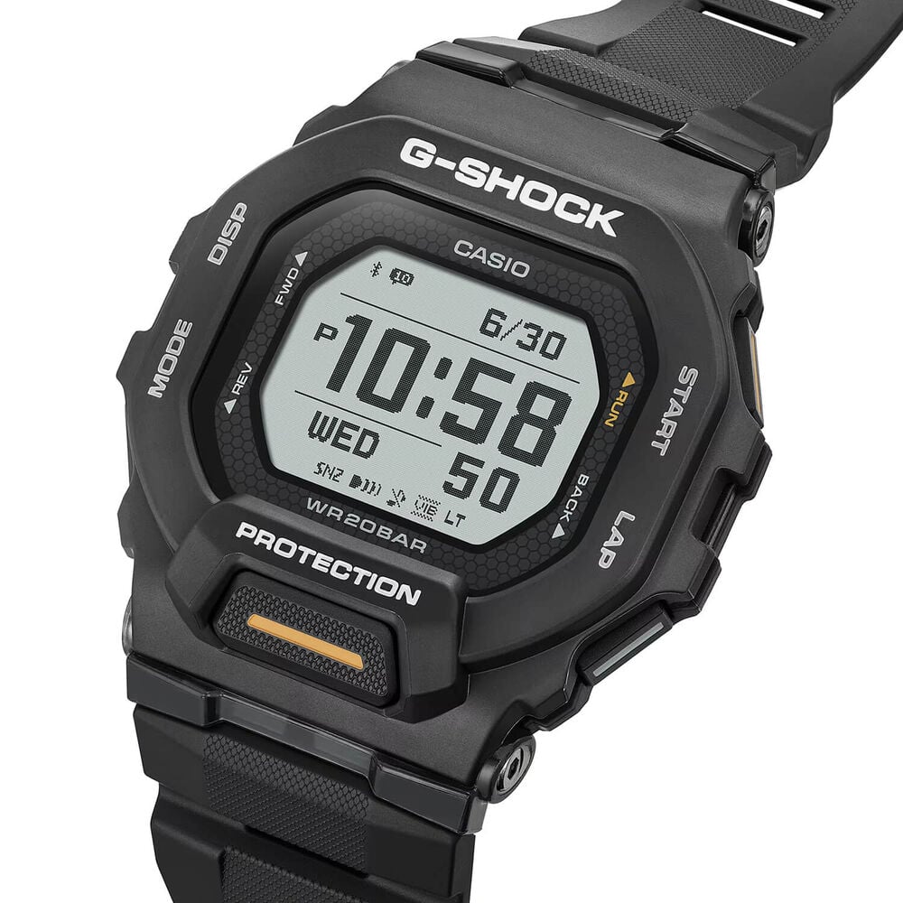 G-SHOCK G-SQUAD 48.4x45.9mm Digital Display Black Resin Strap Watch