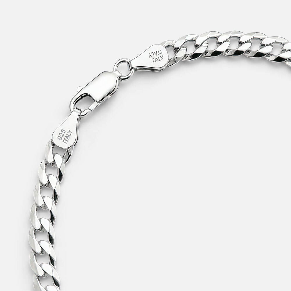 Sterling Silver Flat Curb Bracelet