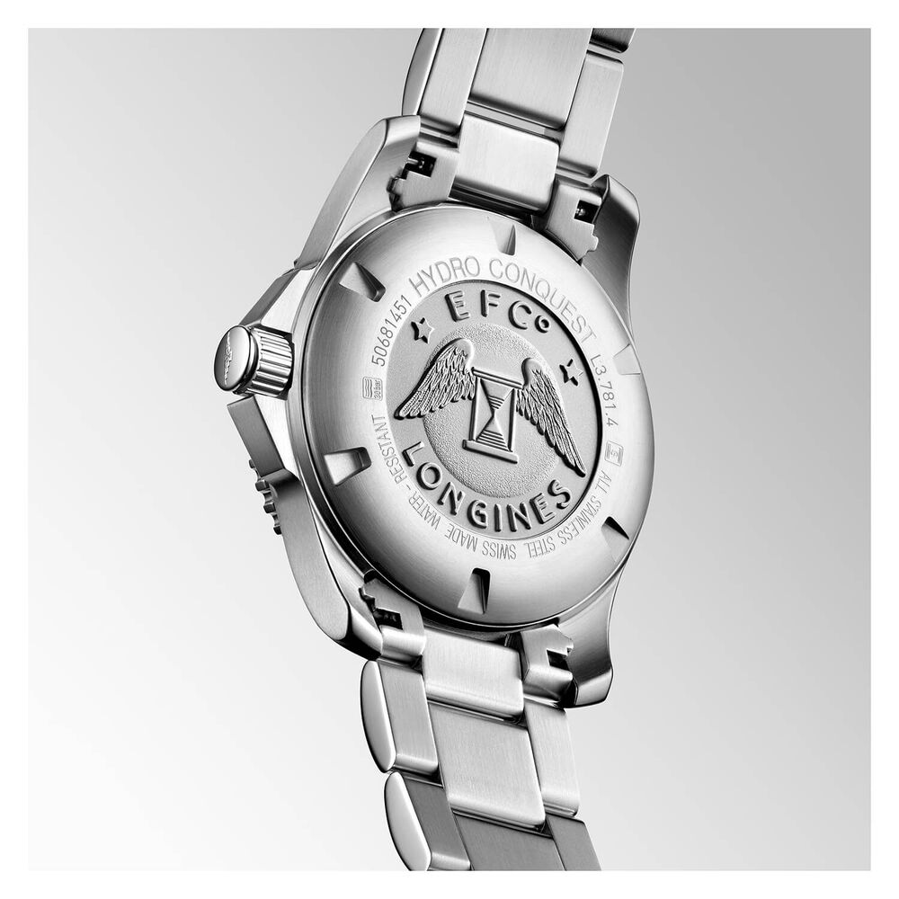 Longines HydroConquest 41mm Blue Dial & Bezel Steel Bracelet Watch image number 3