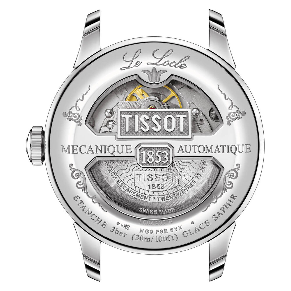 Tissot Le Locle 39mm Automatic Blue Dial Steel Case Bracelet Watch image number 2